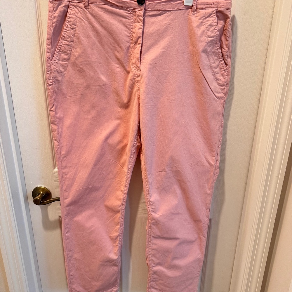 Boden, Pink Straight Leg Pants, Size 14R